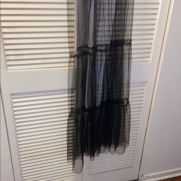 Black Sheer Overlay Blouse - Picture 2 of 2